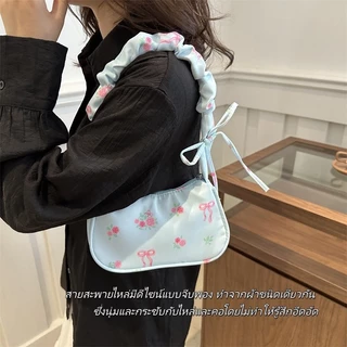 JiaRui กระเป๋าสะพายไหล่แบบมีเชือกรูด ดีไซน์น่ารักอ่อนหวาน / กระเป๋าสะพายข้างทรงทันสมัยใช้งานได้หลากหลาย