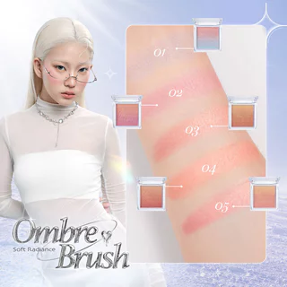 Cute Press Soft Radiance Ombre Blush 7.5g #01 Sky Touch แก้มไล่สีสวย มีมิติ ด้วยบลัชออนออมเบรเนื้อละเอียด คิวท์เพรส.