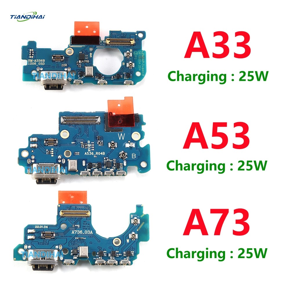 USB ชาร์จ Dock พอร์ตสําหรับ Samsung Galaxy A33 A336B A53 A536B A73 A736B 5G Charger ประเภท C ปลั๊ก M