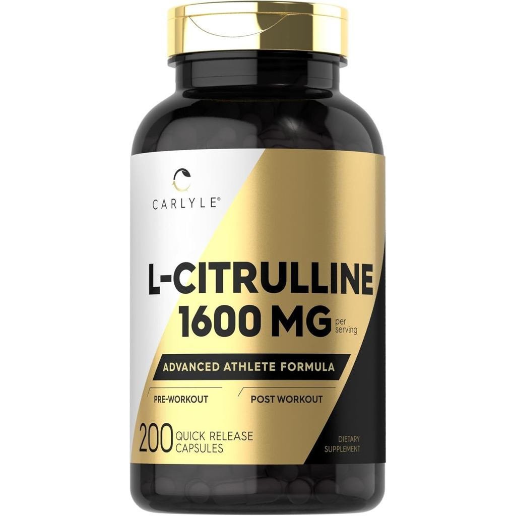 CarlyleLCitrulline1600มก|200แคปซูล|สําหรับMenandWomen|ขั้นสูงสูตรนักกีฬา|Non-GMO&GlutenFree E2QL C7S