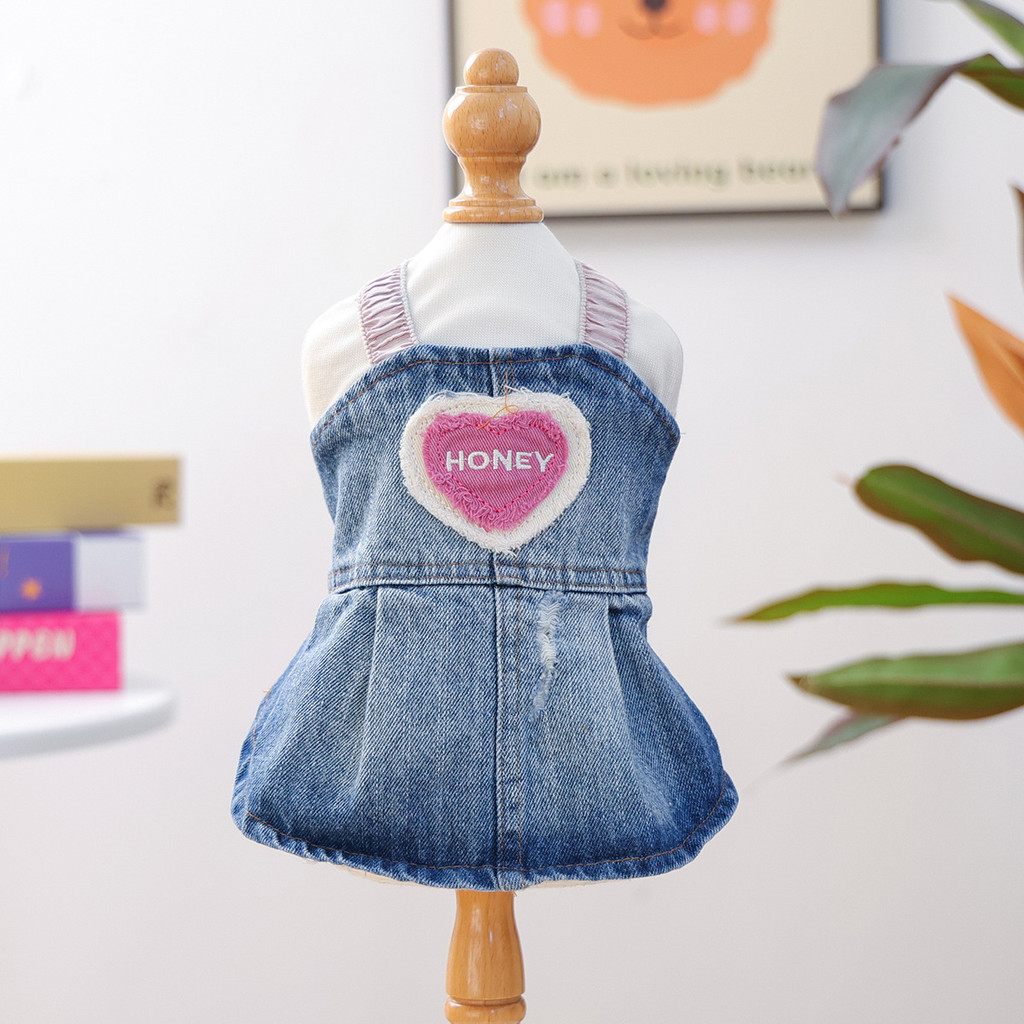 Sweetheart Cowboy Pet Small Dog Cat Dog Clothes Thin Skirt Princess Spring Summer Autumn Teddy Bicho