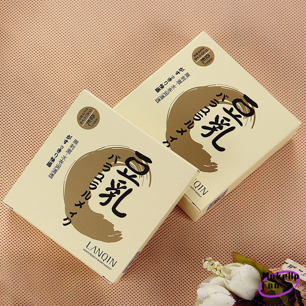 LANQIN Oil Control Whitening Long Lasting Waterproof Innovative Transparent Mineral Soy Milk Pressed