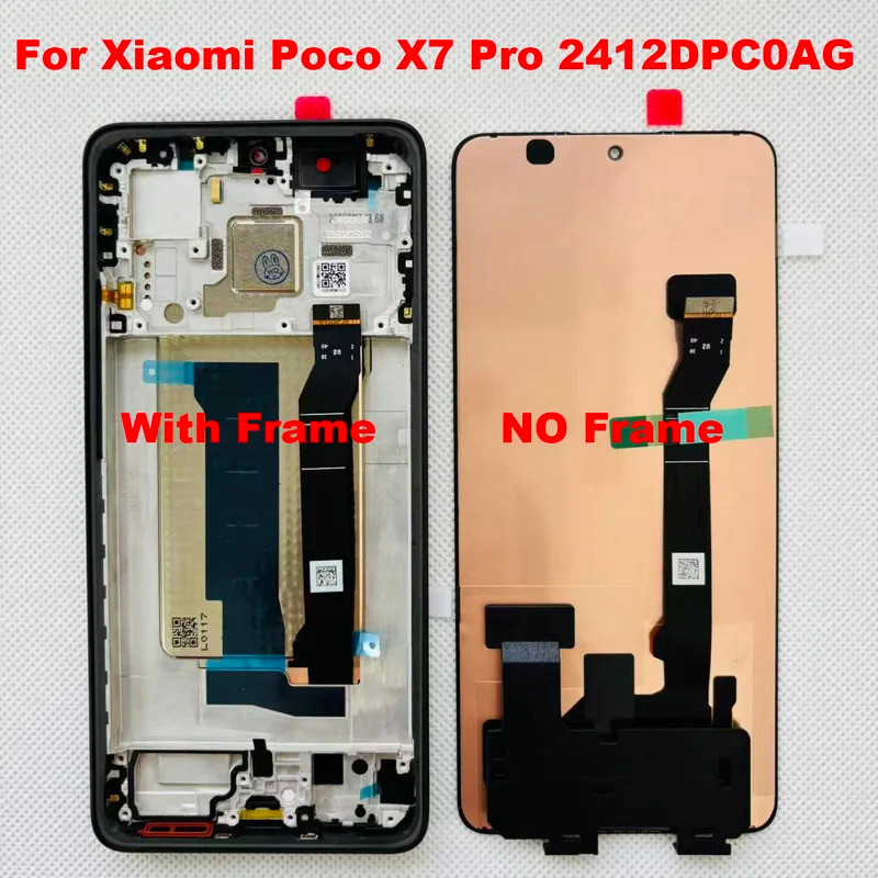 6.67 Amoled Original 120Hz สําหรับ Xiaomi Poco X7 5G 24095PCADG/ X7 Pro 5G LCD 2412DPC0AG 2412DPC0AI