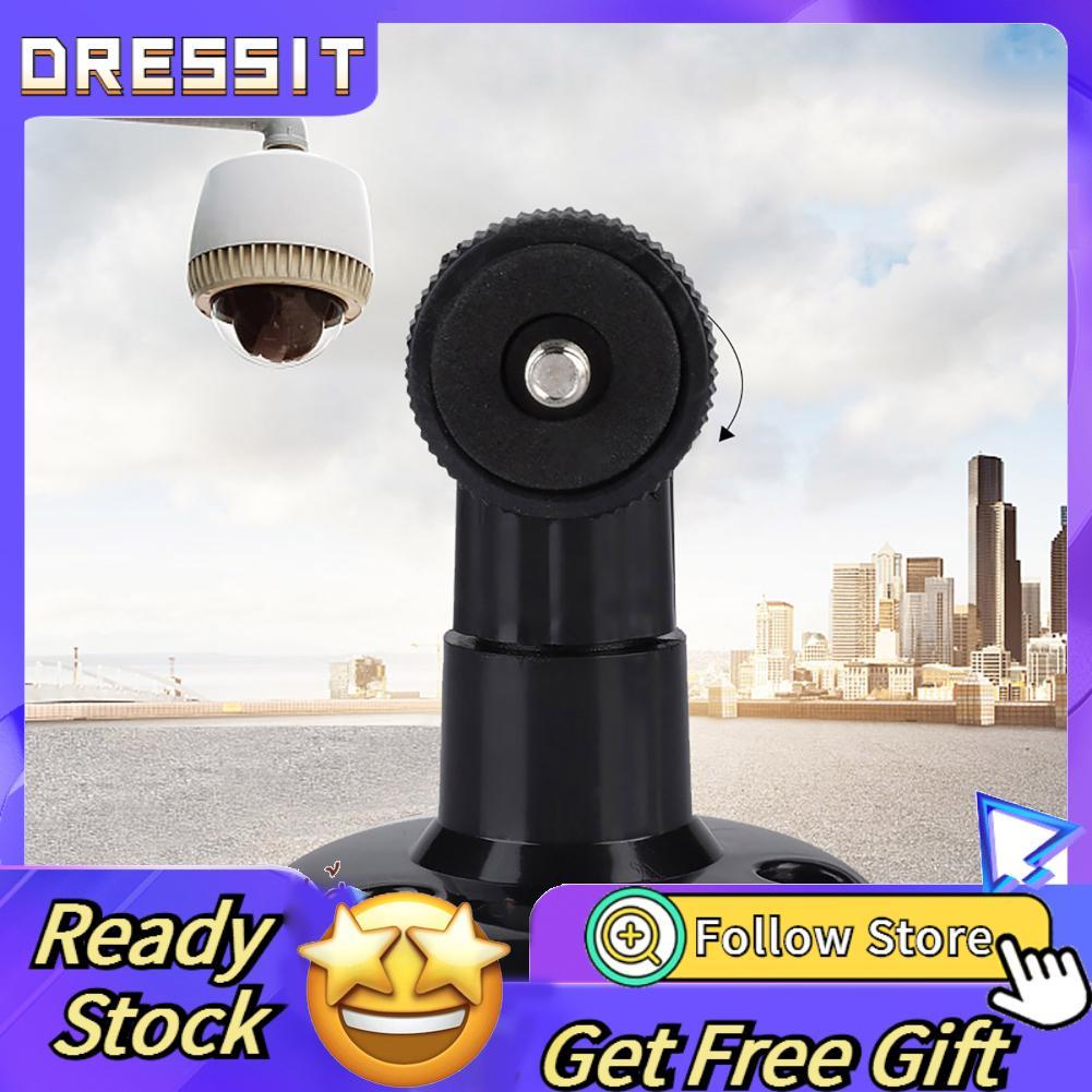 dressit-th กล้องวงจรปิด CCTV Stand Wall Mount Bracket Rotatable Mini Support สีดำ