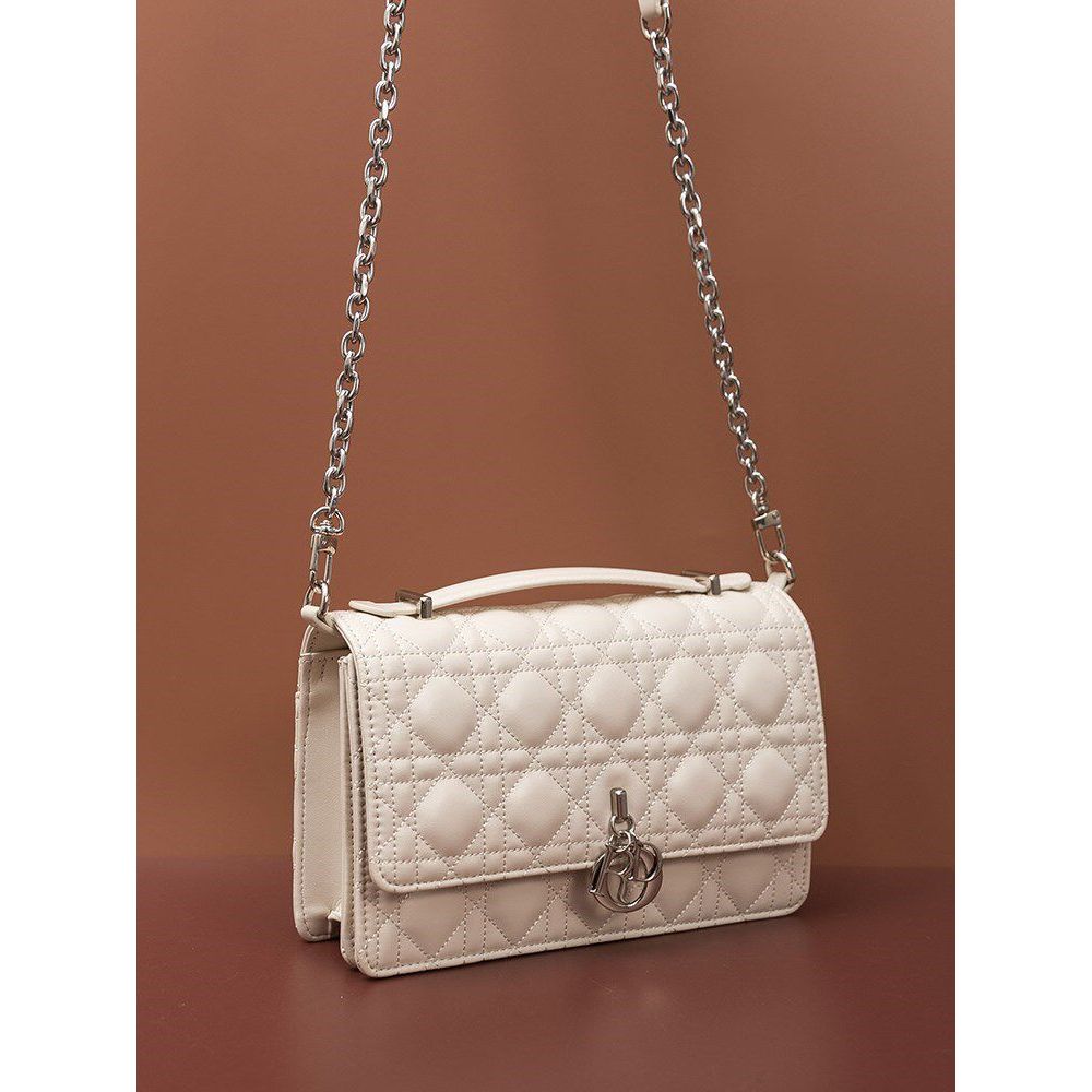 โกดังฝรั่งเศส Niche Official Flagship Store กระเป๋าสไตล์ Chanel ของแท้ Womens Cross-body Bag 2025 กร