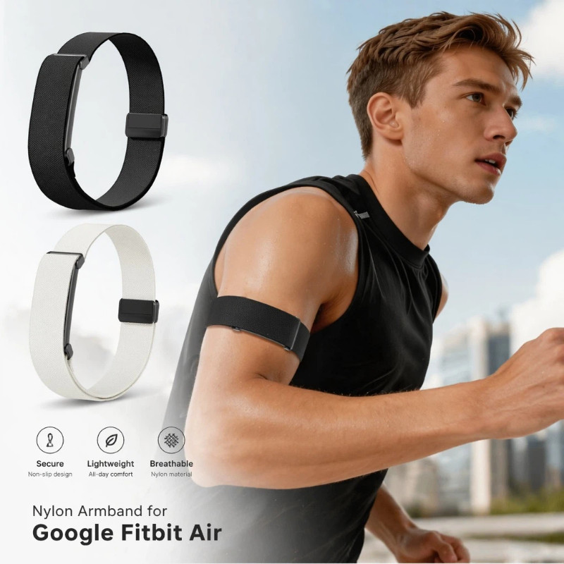 แฟชั่นใหม่ไนลอนสายรัดแขนระบายอากาศสําหรับ Google Fitbit Air หัวเข็มขัดแม่เหล็กสร้อยข้อมือสมาร์ทเปลี่ยนปลอกแขนสําหรับ Fitbit Air อุปกรณ์เสริม