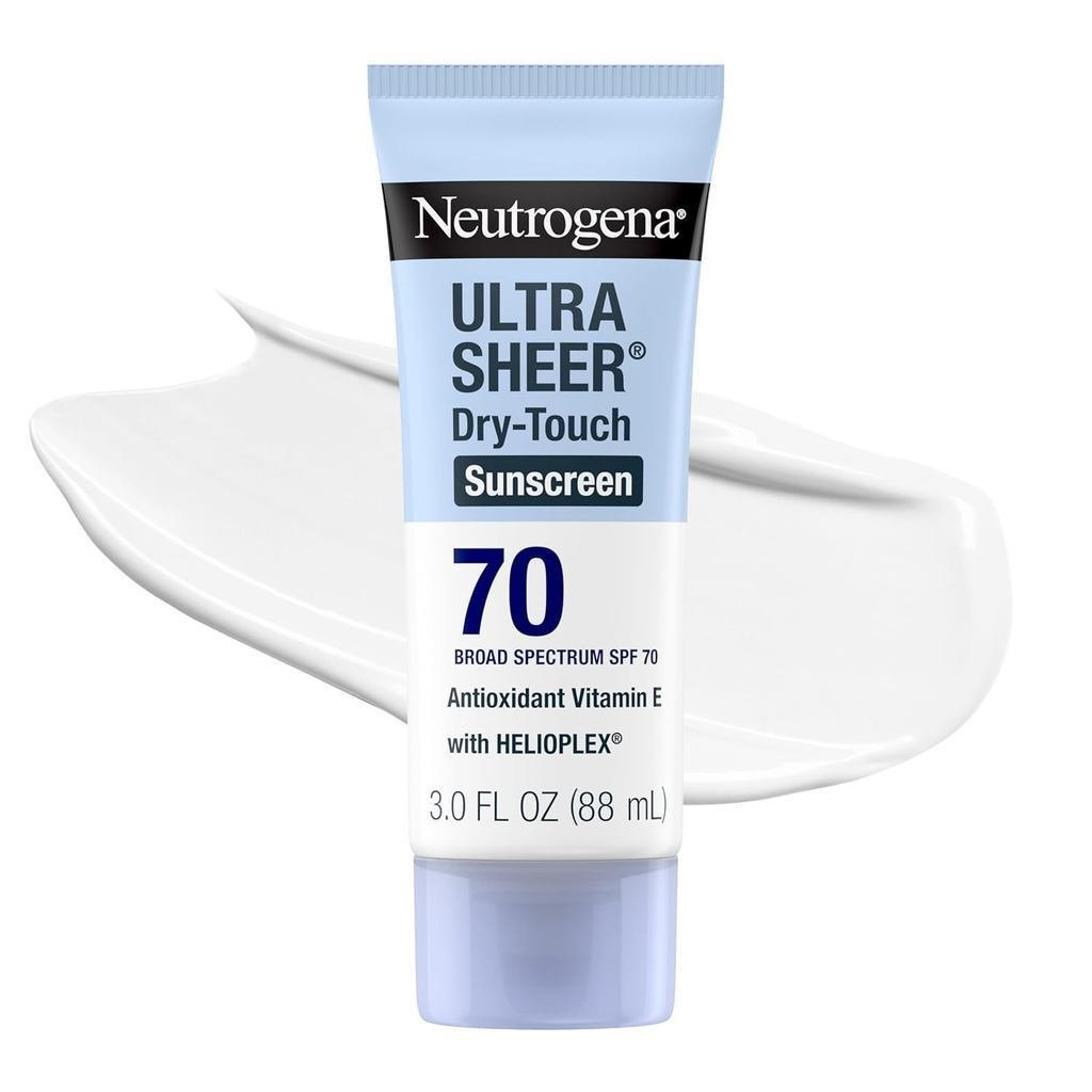 Neutrogena Ultra-Light Dry Sunscreen Lotion SPF70,Broad Spectrum Sunscreen,Waterproof80Minutes,No Oi