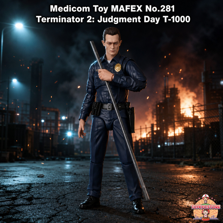 MEDICOM TOY MAFEX No.281 Terminator 2: Judgment Day T-1000 Action Figure [Direct from Japan]