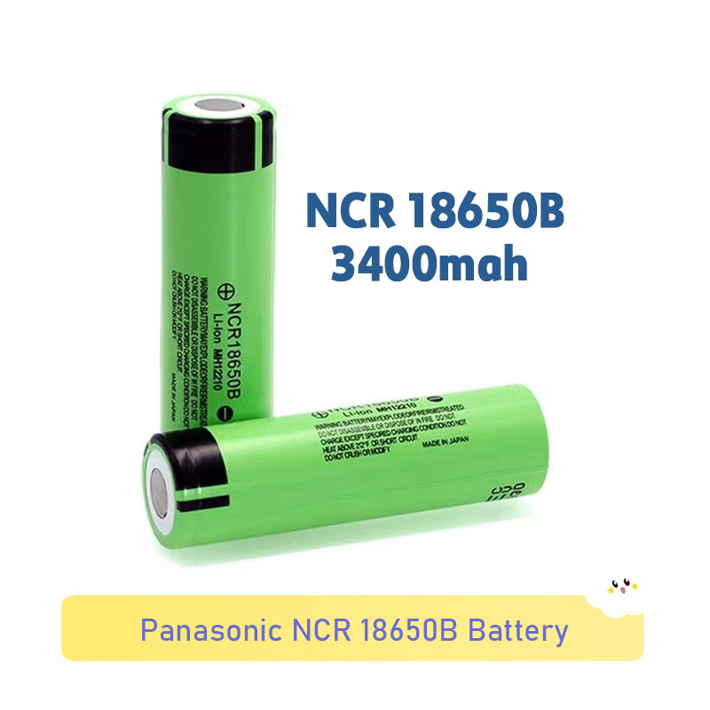 ☆Panasonic 3.7V 18650 3400mah แบตเตอรี่ NCR 18650b / NCR18650b แบตเตอรี่แบบชาร์จไฟได้เหมาะสําหรับไฟฉ