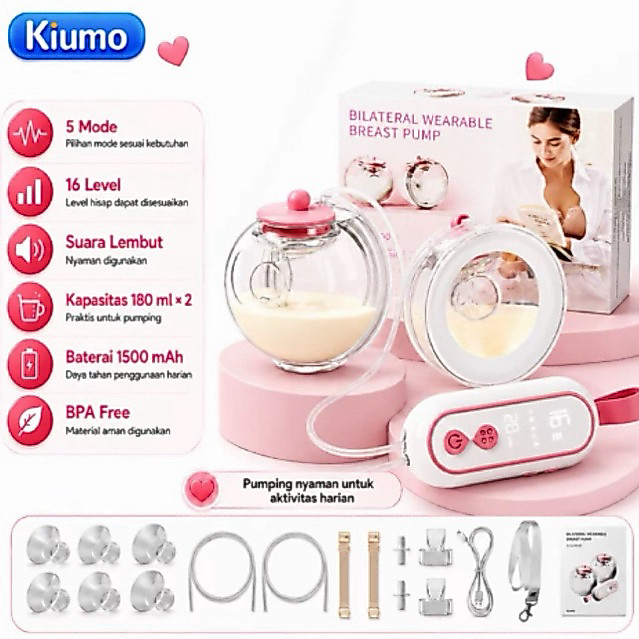 เครื่องปั๊มนมปั๊มคู่ Kiumo
