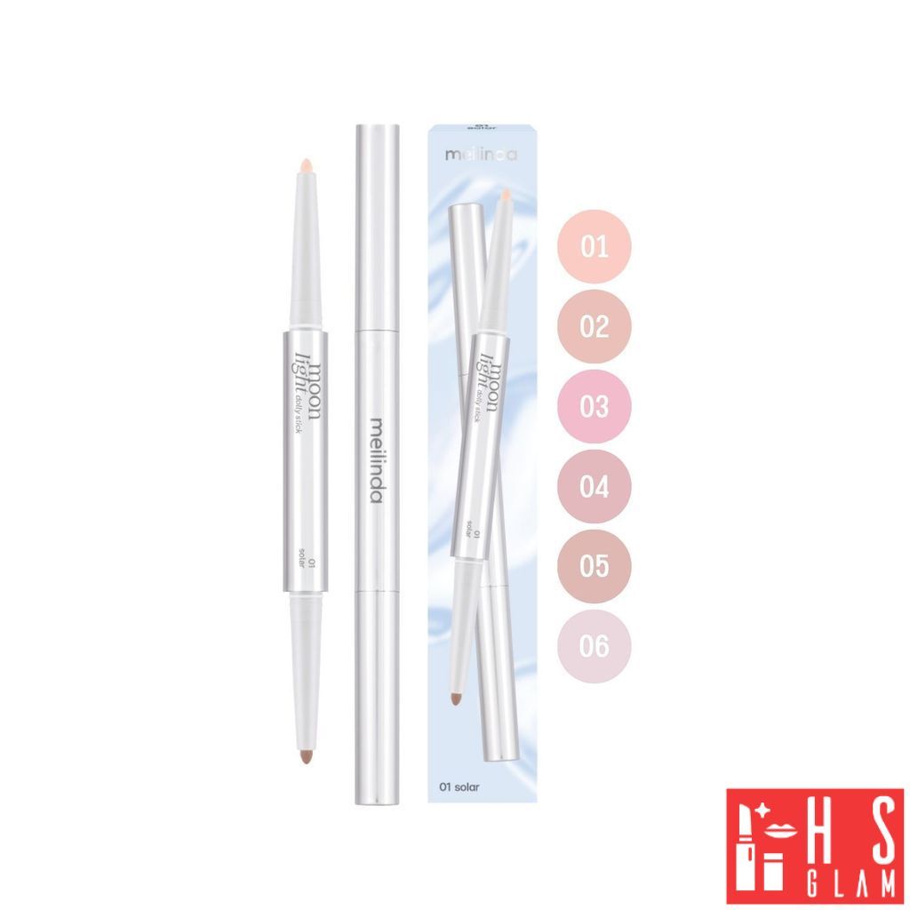 MEILINDA Moonlight Dolly Stick เมลินดา ดินสอดอลลี่อาย 2in1 ไฮไลท์ อายแชโดว์ ใช้ง่าย ขนาด 0.5 กรัม