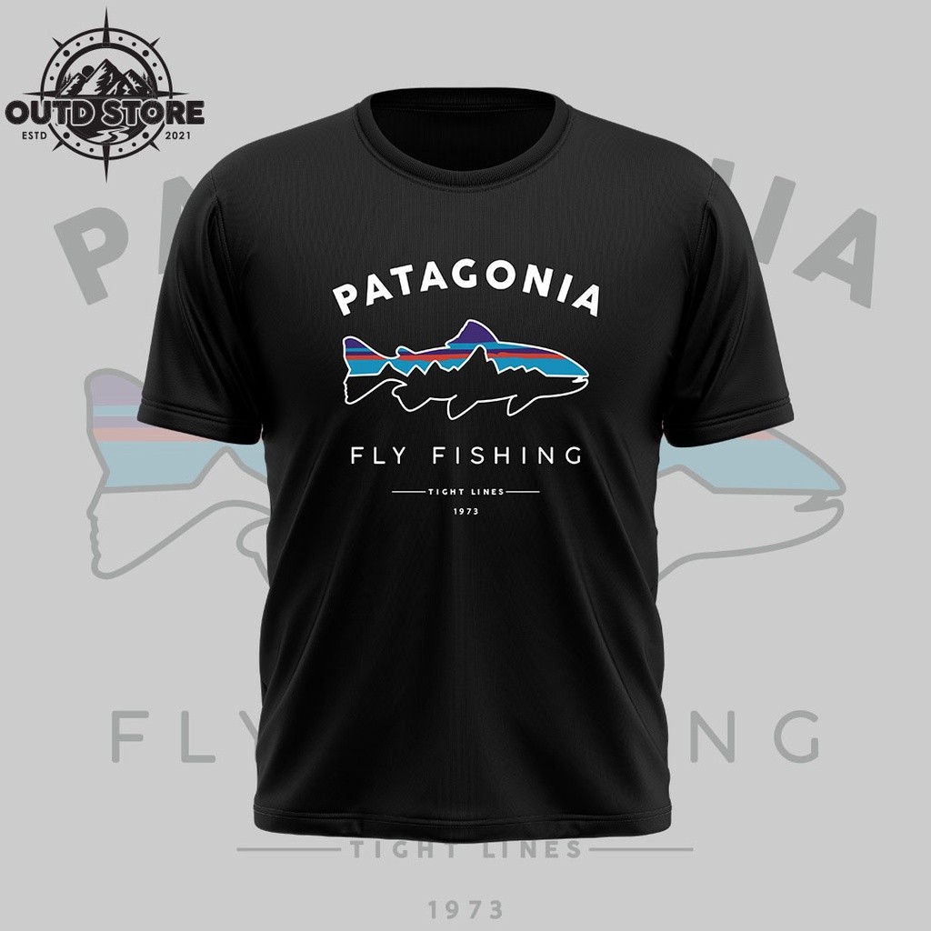 003 Vc Patagonia เสื้อยืด Baju Patagonia (เสื้อยืดไมโครไฟเบอร์) เสื้อยืดตกปลากลางแจ้ง