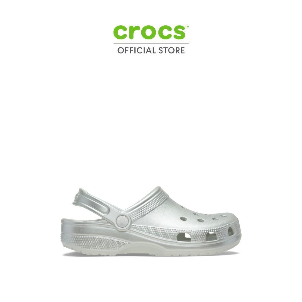 CROCS รองเท้าลำลองผู้ใหญ่ CLASSIC TINTED METALLIC CLOG - MOONLIGHT
