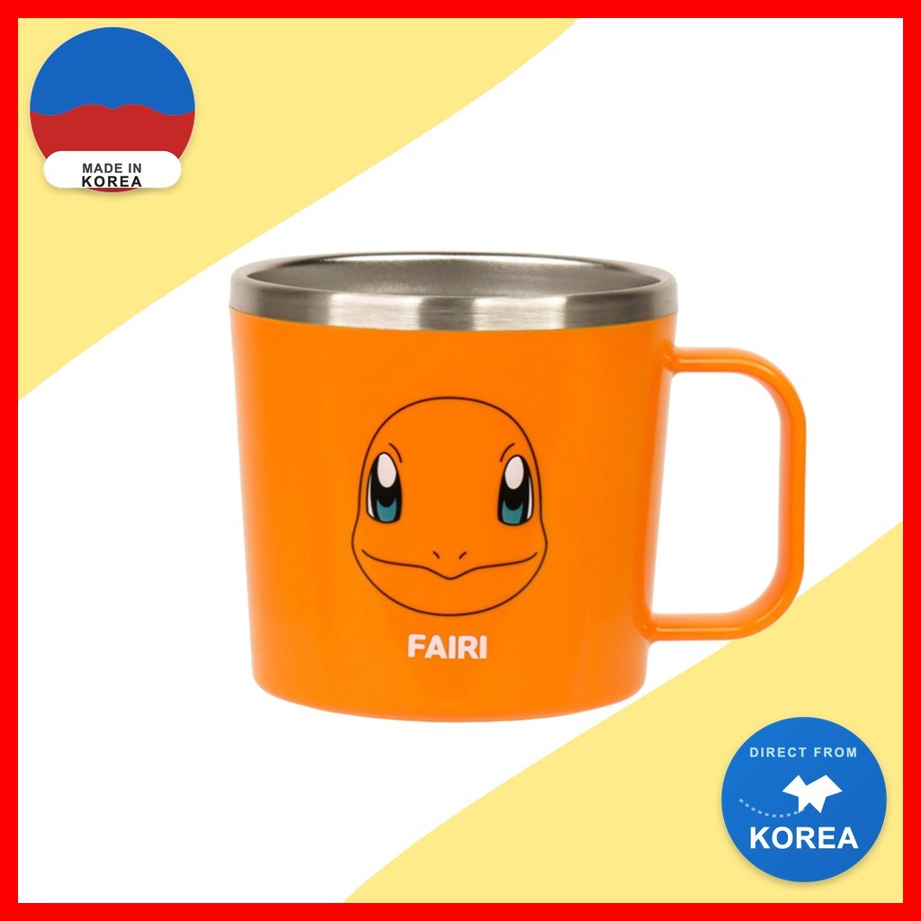 [lilpang] Pokémon Stainless Steel Cup, L, 1pc / Korean Stainless Steel Cup / Pokémon Design / ของแท้