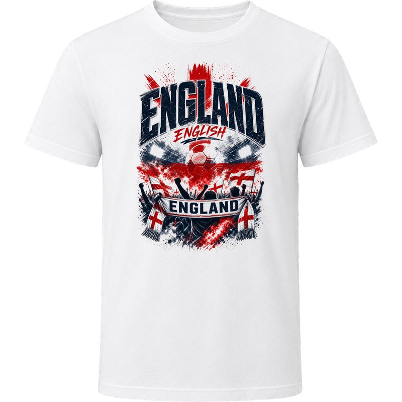 2026 Gildan England English Soccer Football National Supporters T Shirt XS-3XL