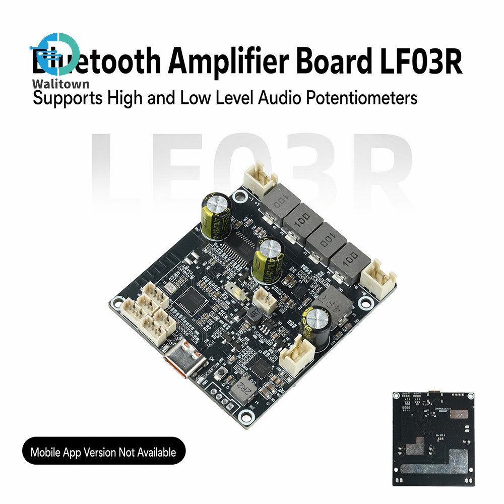 7.4V แบบบูรณาการชาร์จ Boost บลูทูธเครื่องขยายเสียง 2*25W โมดูลเครื่องขยายเสียงไม่รองรับ App Type-C