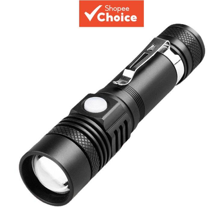 อลูมิเนียมอัลลอยด์ไฟฉายความสว่างสูงแบบพกพา T1 Pro V2 V3 AA 14500 EDC LED รุ่น
