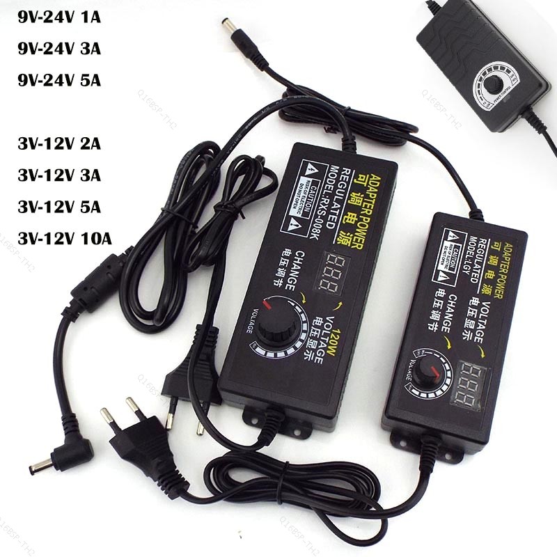 ปรับ AC 220V ถึง DC 12V 9V 24V Power Supply Charger 9 V-24 V 3 V-12V 1A 2A 3A 5A 10A อะแดปเตอร์ TH16