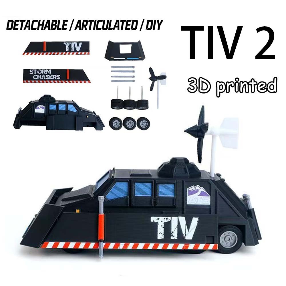Delta Force TIV2 Storm Chasers รถ ATS Tornado Intercept รถ DIY 3D พิมพ์เคลื่อนย้ายได้ตกแต่งของเล่น