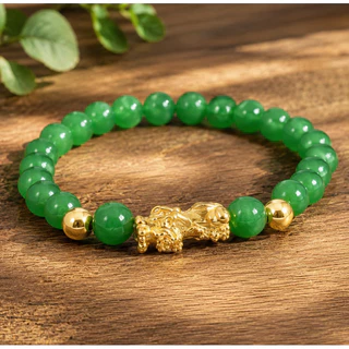 [ขายดี] สร้อยข้อมือปี่เซียะ เรียกทรัพย์ หินมงคล รุ่นใหม่ ใส่ได้ทั้งชายและหญิง พร้อมกล่องของขวัญ