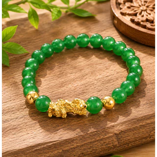 [ขายดี] สร้อยข้อมือปี่เซียะ เรียกทรัพย์ หินมงคล รุ่นใหม่ ใส่ได้ทั้งชายและหญิง พร้อมกล่องของขวัญ