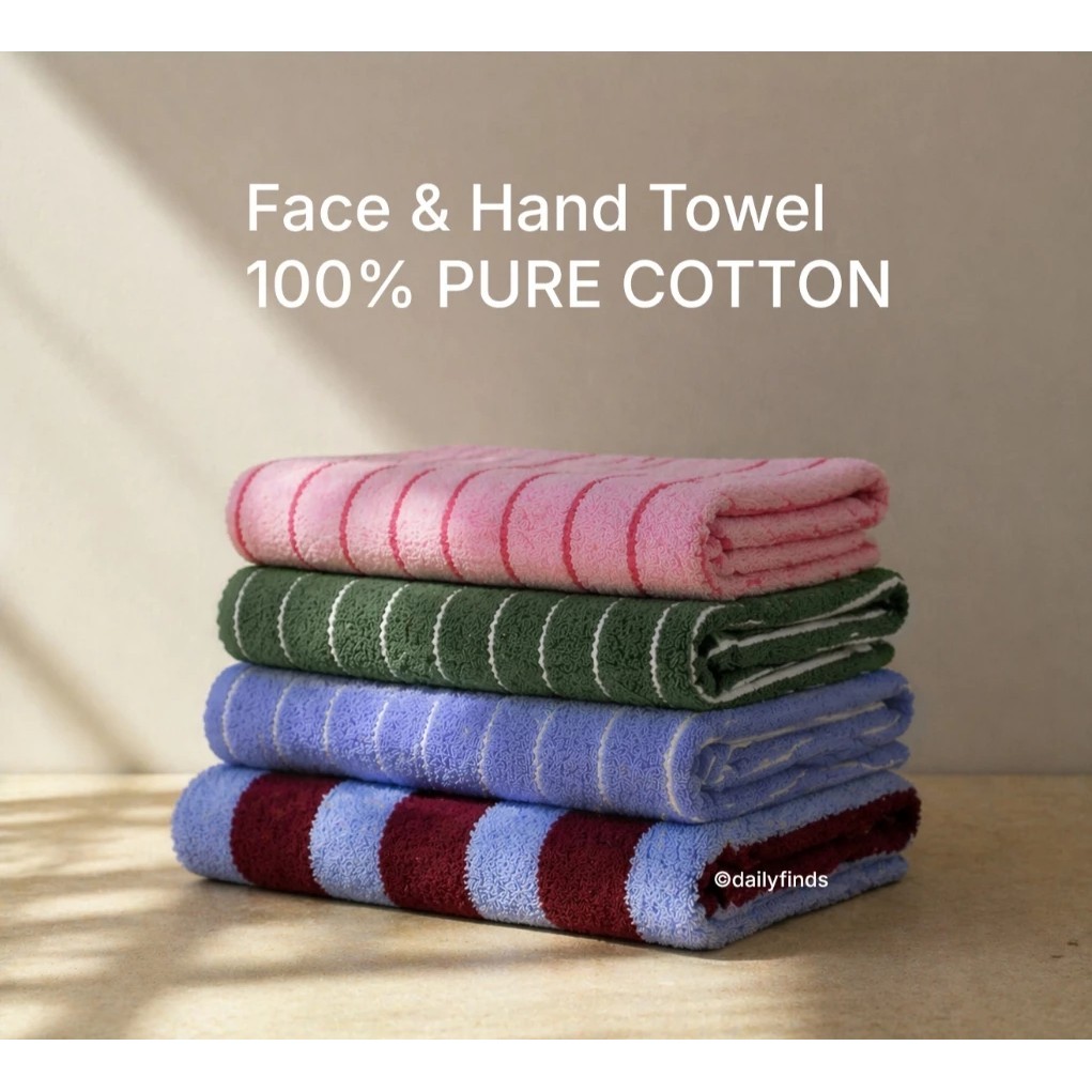 KATUN ผ้าขนหนูเช็ดหน้าผ้าฝ้ายนุ่ม 35x76ซม | ผ้าเช็ดตัว Face & Hand ขนาด 34x75 ซม. สี tekla แรงบันดาล