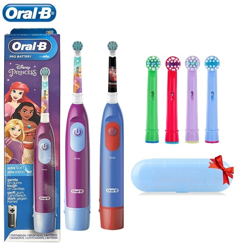 แปรงสีฟันไฟฟ้า Oral B Kids Rotation Clean Tooth Soft Brush สําหรับเด็ก