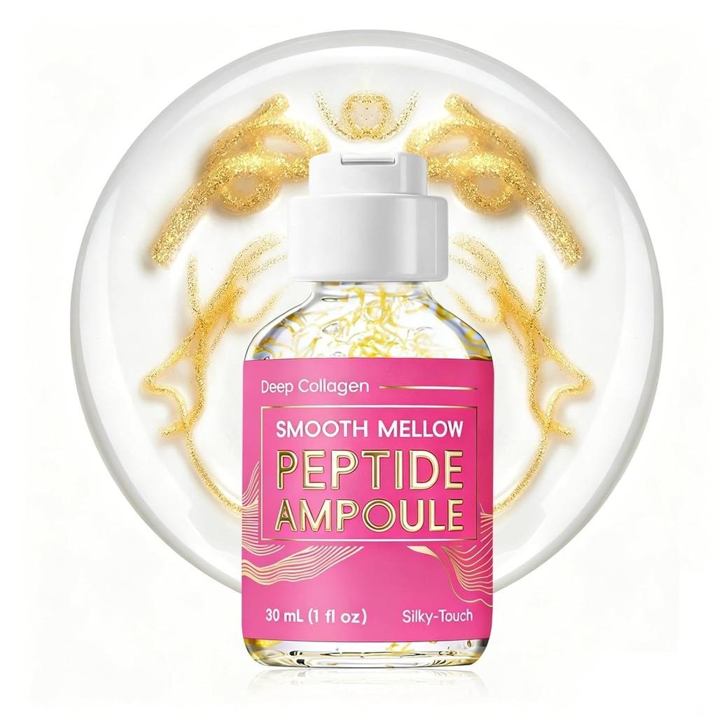 DeepCollagenSilkPeptidesFampoule–IntensiveFirming&HydratingFaceSerumwithMultiPeptides, HydrolyzColla