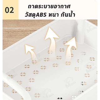 CONY [พร้อมล้อ] ชั้นวางของพลาสติกมาพร้อมกับล้อ อุปกรณ์ครัว ของอาหาร รถเข็นเก็บของเคลื่อนย้ายสะดวก