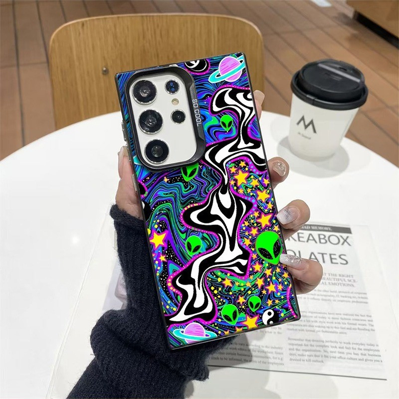 เคสโทรศัพท์อินเทรนด์ Graffiti Alien เหมาะสําหรับ Samsung A05S/A135G/S22ULTRA/A555G/S24FE/S25ULTRA/S2