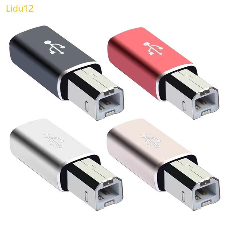 Lidu12 USB C Female to Printer Adapter Female USB C Type C to MIDI Converter Usb C Female to Printer