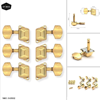 Fortis ลูกบิดกีต้าร์โปร่ง ทรง Yamaha F310 สีทอง Acoustic guitar machine heads