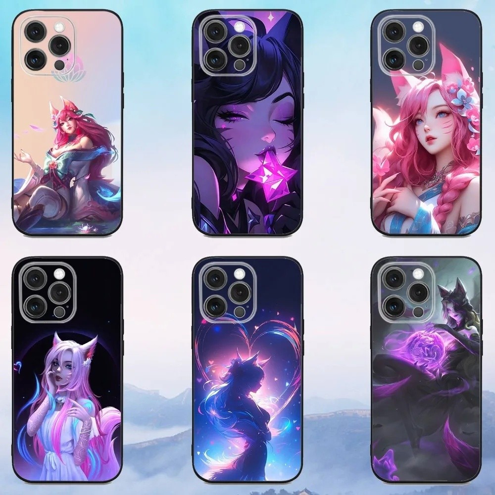 TP-1 L-LOL KDA Ahri เคสโทรศัพท์สําหรับ iPhone 16e,16,15,14,13,12,11,Pro,X,XS,Max,XR,Plus,Mini Soft B