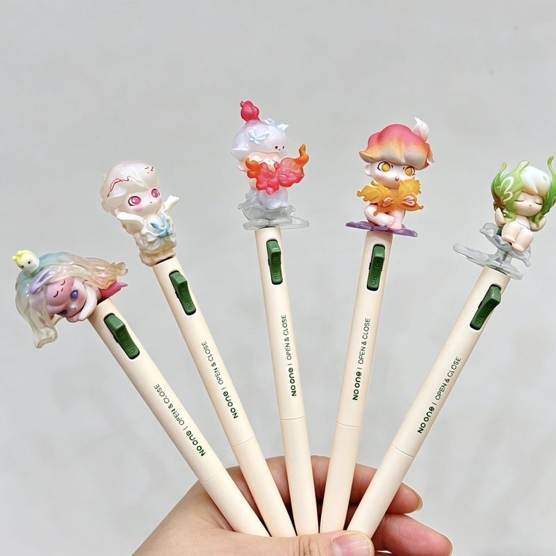 Dimoo Nature Shape Series Change Baby Cute Particles Push Gel Pen Switch High-Appearance Exam Studen