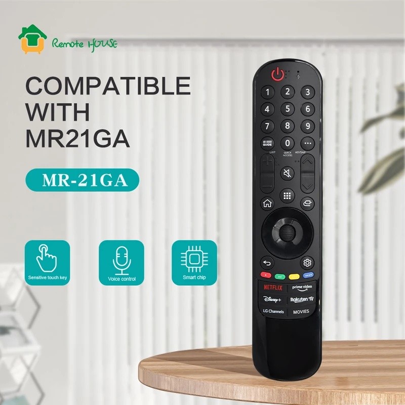 FZ MR21 GA IR รีโมทคอนโทรล Magic AKB76036509 สมาร์ททีวี OLED 4K UHD 43NANO75UPA โดยไม่มีฟังก์ชั่นเสี