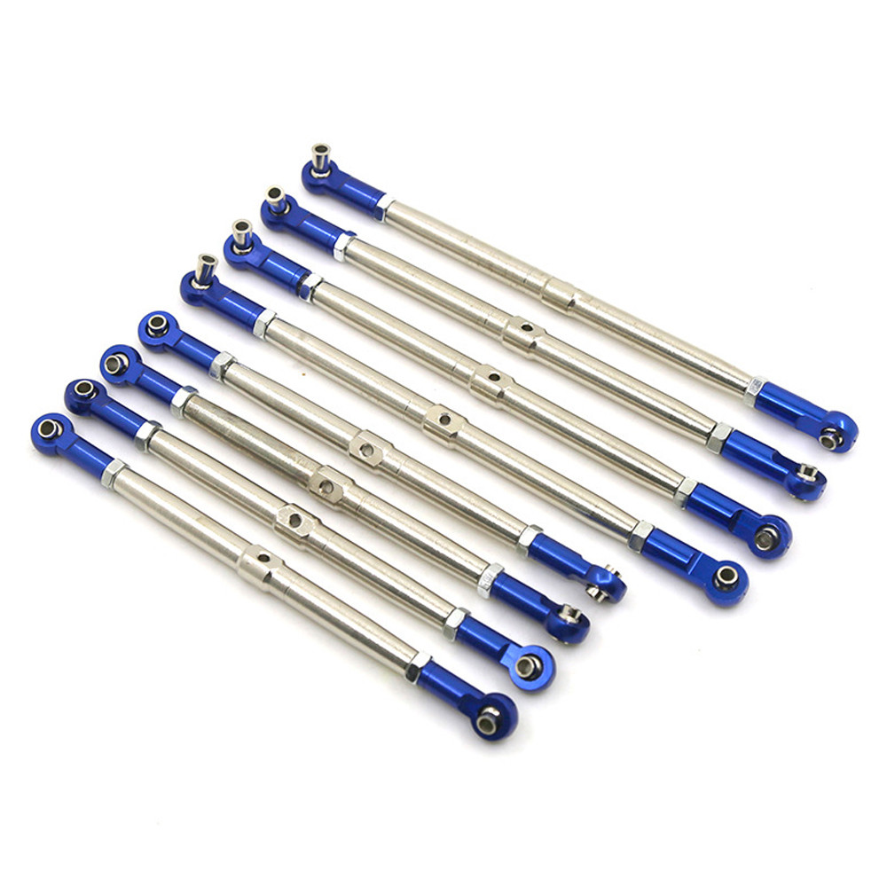 โลหะอัพเกรด Pushrods พร้อม Rod Ends Links Turnbuckle สําหรับ TRX 1/10 EREVO 2.0 E-Revo Revo Summit 5