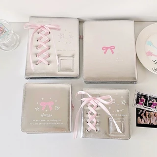 แฟ้มAcrylicคลื่นน้ำ (แฟ้ม+ไส้) แฟ้มMetallic Ribbon (เฉพาะแฟ้ม) อัลบั้มการ์ดไอดอล ขนาดA5 4ช่อง 6ห่วง ดีไซน์สวย