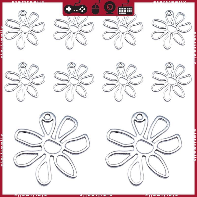 ST 10 แพ็ค DIY สร้อยคออุปกรณ์ดอกไม้จี้ดอกไม้เครื่องประดับทําอุปกรณ์เสริม
