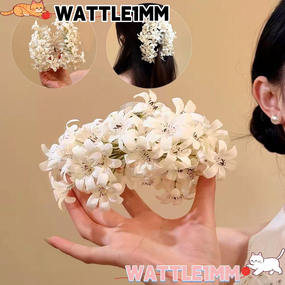 WATTLE1MM กิ๊บติดผมดอกไม้ กิ๊บเกาหลีสวยๆ กิ๊บก้ามปูลายดอกไม้