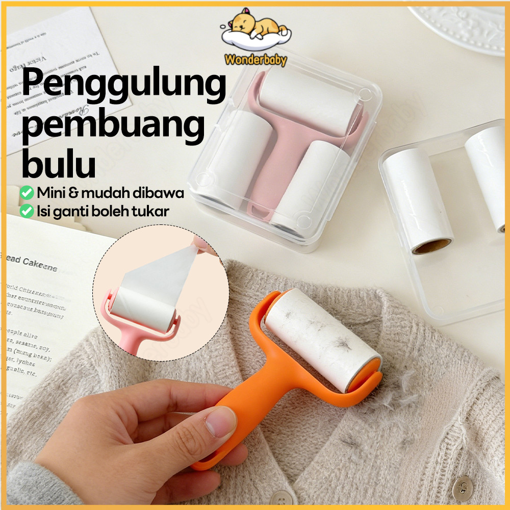 Wonderbaby Strong Sticky Lint Roller Strong Sticky Lint Roller เสื้อผ้าทําความสะอาดสัตว์เลี้ยงเจ้าขอ