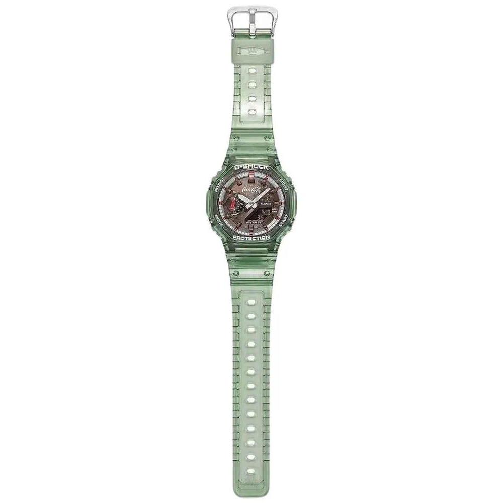 เหมาะสําหรับ GShock x Coca-Cola แปดเหลี่ยม Oak GA-2100CC-3A GA 2100 SERIES นาฬิกาผู้ชายนาฬิกาเรซิ่นส