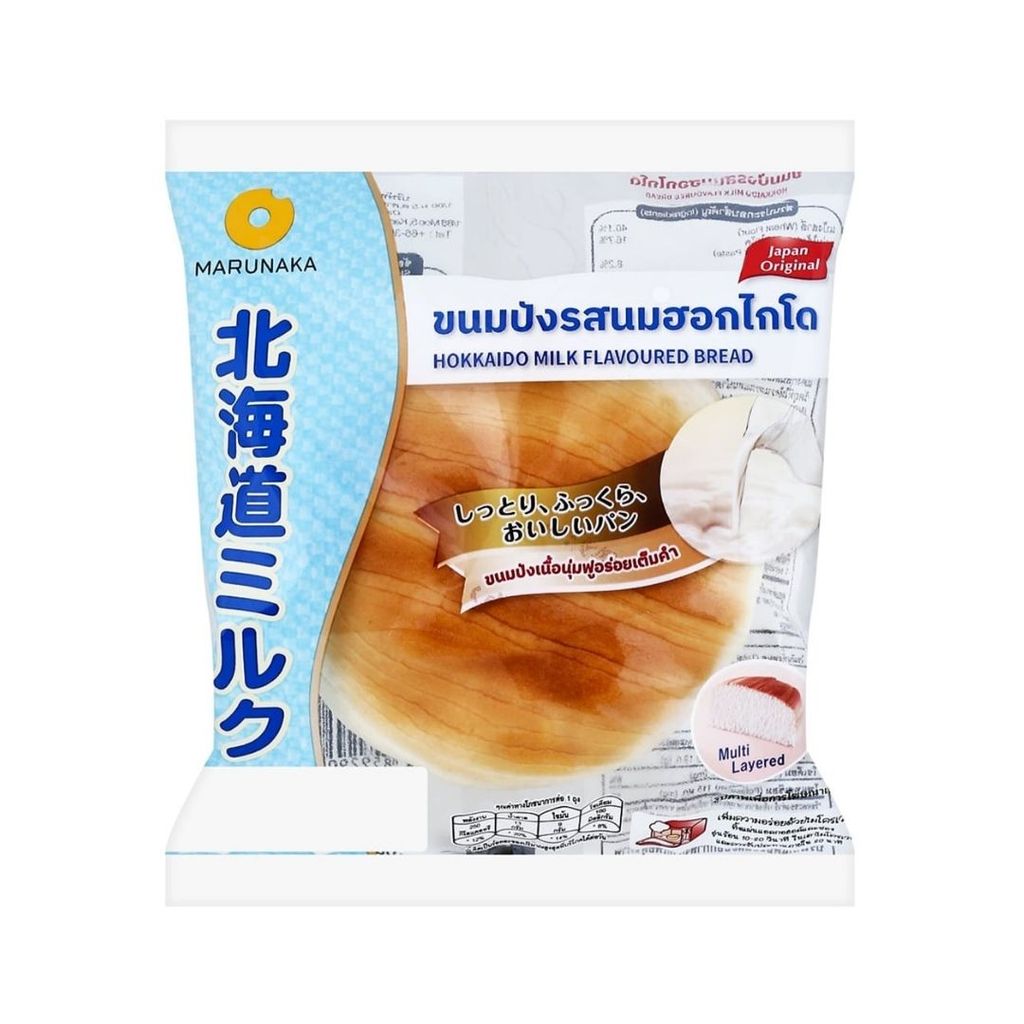 ดีพลัส ขนมปังรสนมฮอกไกโด D-Plus Hokkaido Milk Flavored Bread 75g.