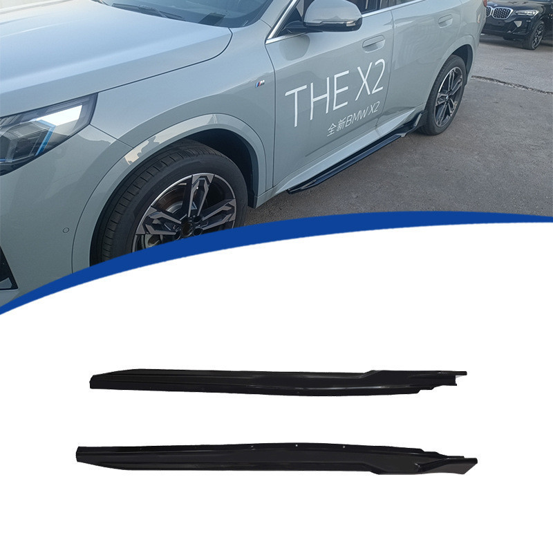 เหมาะสําหรับ 23-24 BMW/X2 U10 สีดําสไตล์ซามูไรด้านข้างกระโปรงวัสดุ PP พร้อมสต็อก