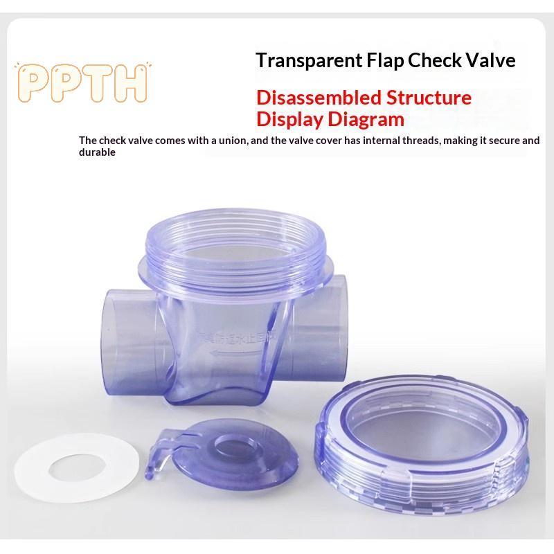 [PPTH] PVC Transparent Anti Reflux Valve Movable Design Anti Bawash Bloage for Bathroom Sink Drain P