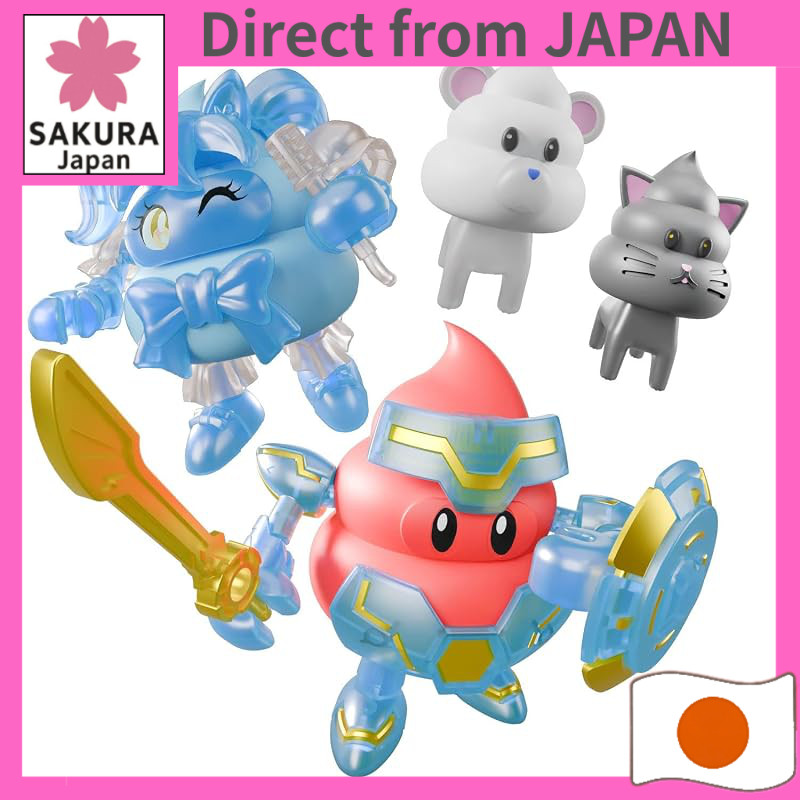 BANDAI SPIRITS Clay Model Kit Suru Days Fighter Unko & Idol Unchi & Cyber Warrior Set / Suru Days/Fi