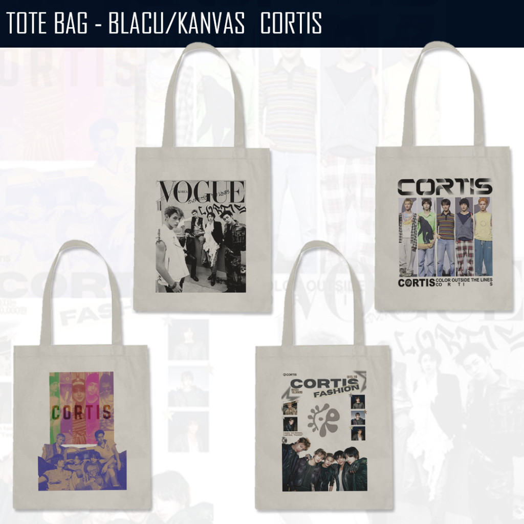 Plain Canvas Tote Bag - CORTIS KPOP/ PULSE/ Canvas Bag Tote Bag Women Tote Bag Canvas