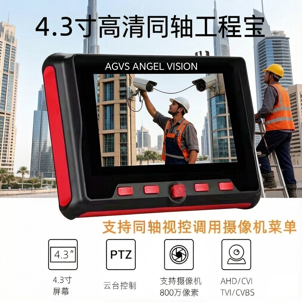 [พรีเมี่ยม] เครื่องทดสอบการตรวจสอบโคแอกเซียล 14 ซม. AHD + TVI + CVI สมบัติวิศวกรรมสี่ในหนึ่งเดียวรอง