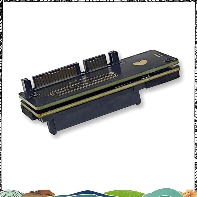 การ์ดอะแดปเตอร์ HDD Super SATA ถึง SAS 6Gbps SATA 3.0 22Pin ถึง SAS 29Pin การ์ดขยายสําหรับ SAS 2.5/3
