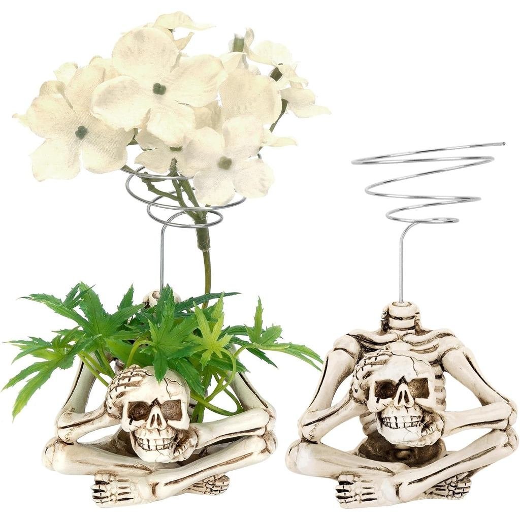 Air Plant Holder ที่ไม่ซ้ํากันเรซิ่นขาตั้งโครงกระดูก Tillandsia Planter คอนเทนเนอร์สําหรับ Airplants