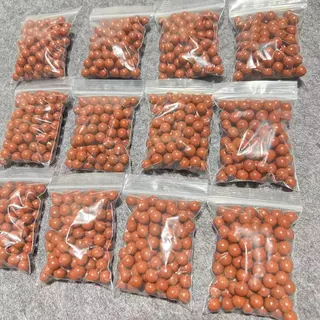 ลูกดินแดงเคลือบเงา 9 มม. กลมลื่น สำหรับหนังสติ๊ก ดินเผาคุณภาพสูง